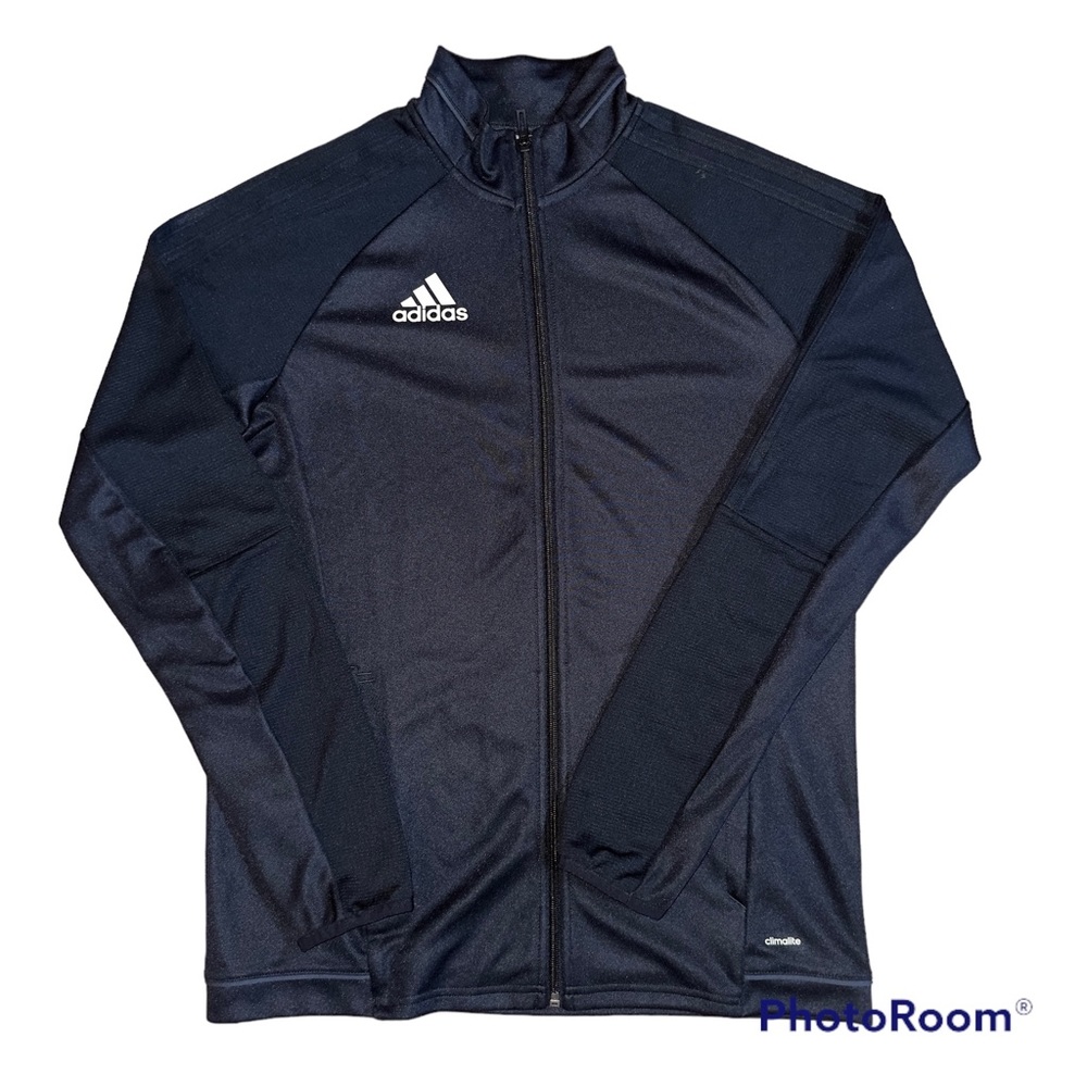 Men's Adidas Climalite Black Track Light Jacket Size Large